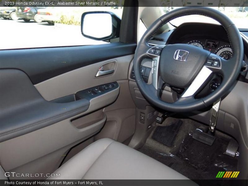 Alabaster Silver Metallic / Truffle 2013 Honda Odyssey EX-L