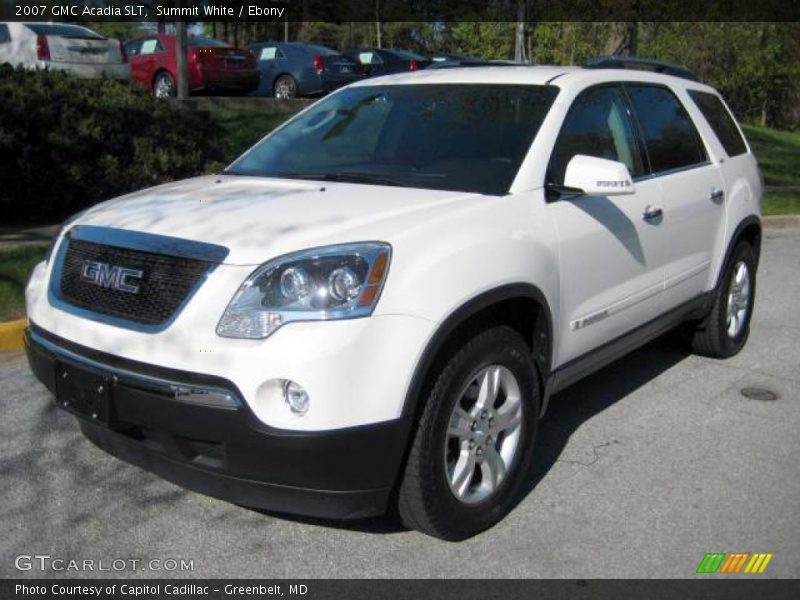 Summit White / Ebony 2007 GMC Acadia SLT