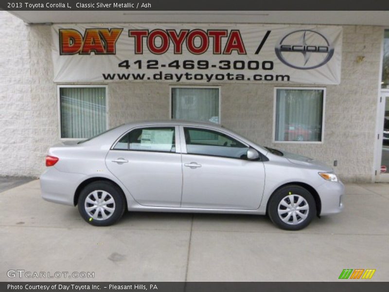 Classic Silver Metallic / Ash 2013 Toyota Corolla L