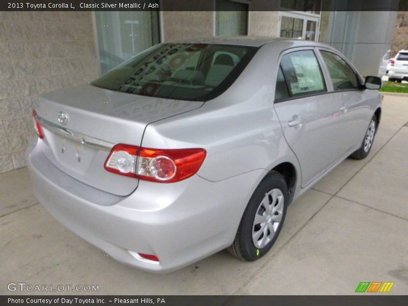 Classic Silver Metallic / Ash 2013 Toyota Corolla L