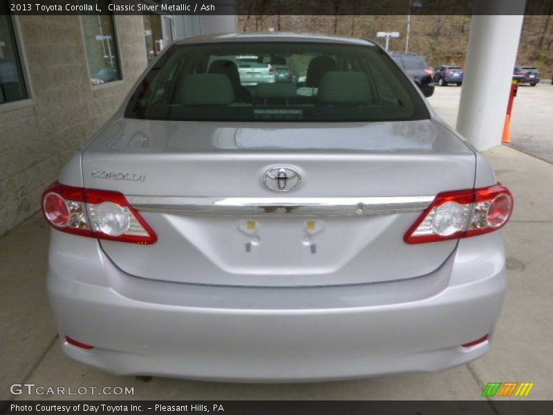 Classic Silver Metallic / Ash 2013 Toyota Corolla L