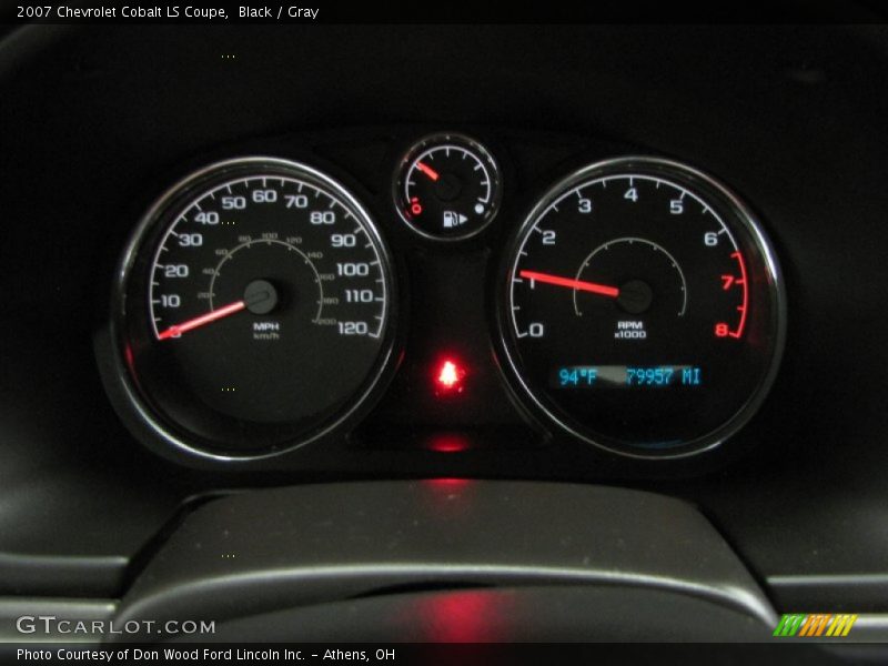 Black / Gray 2007 Chevrolet Cobalt LS Coupe