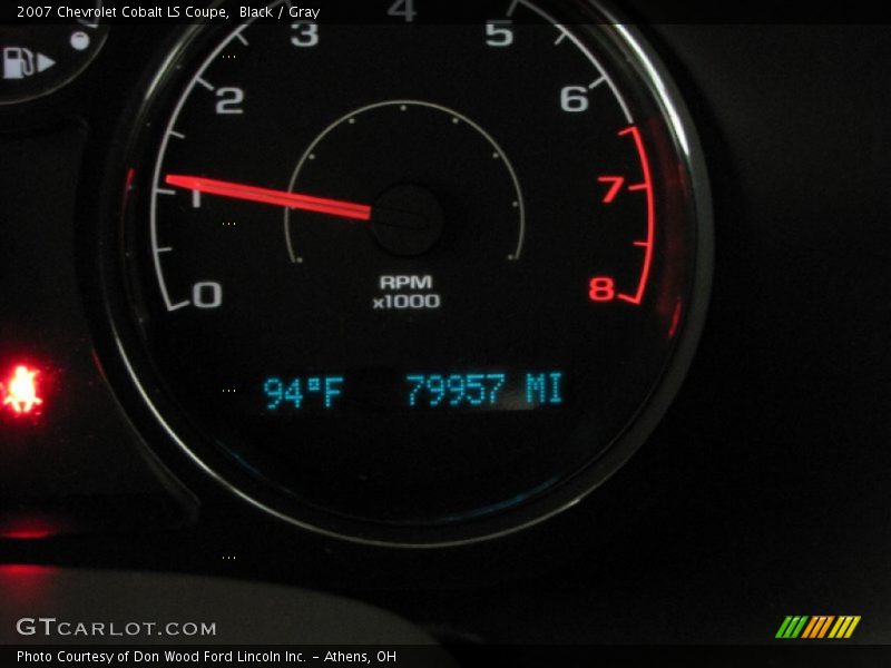 Black / Gray 2007 Chevrolet Cobalt LS Coupe
