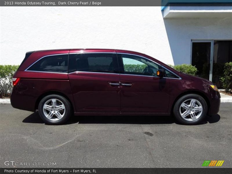 Dark Cherry Pearl / Beige 2013 Honda Odyssey Touring