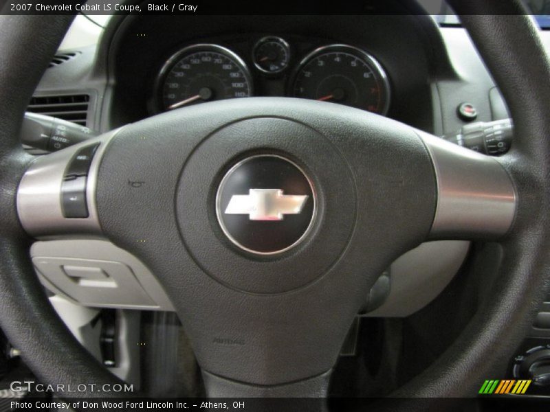 Black / Gray 2007 Chevrolet Cobalt LS Coupe