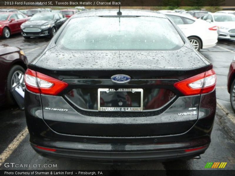 Tuxedo Black Metallic / Charcoal Black 2013 Ford Fusion Hybrid SE