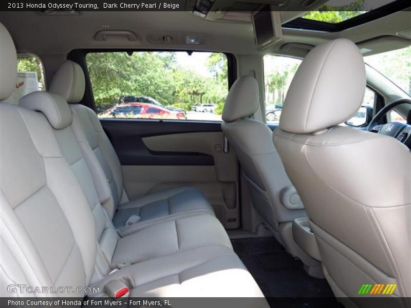 Dark Cherry Pearl / Beige 2013 Honda Odyssey Touring