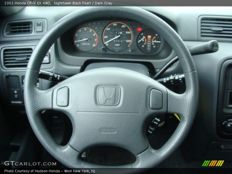 Nighthawk Black Pearl / Dark Gray 2001 Honda CR-V EX 4WD