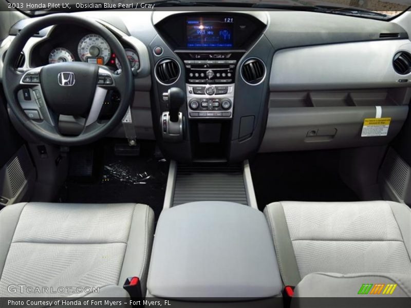 Obsidian Blue Pearl / Gray 2013 Honda Pilot LX