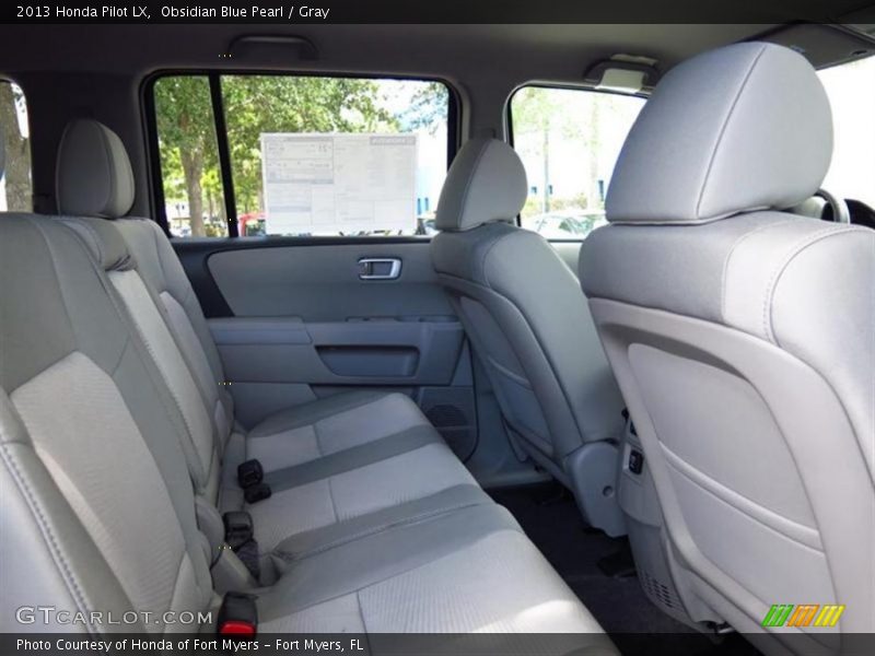 Obsidian Blue Pearl / Gray 2013 Honda Pilot LX