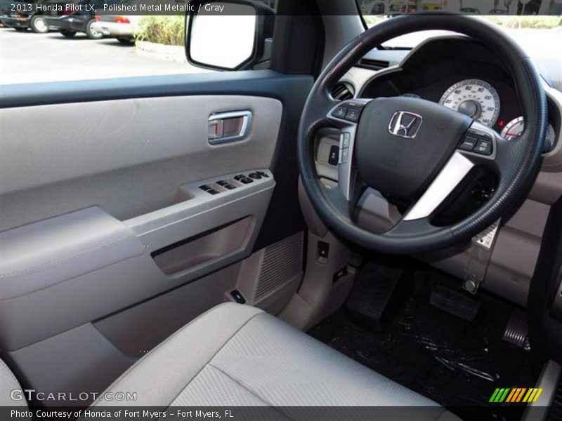 Polished Metal Metallic / Gray 2013 Honda Pilot LX