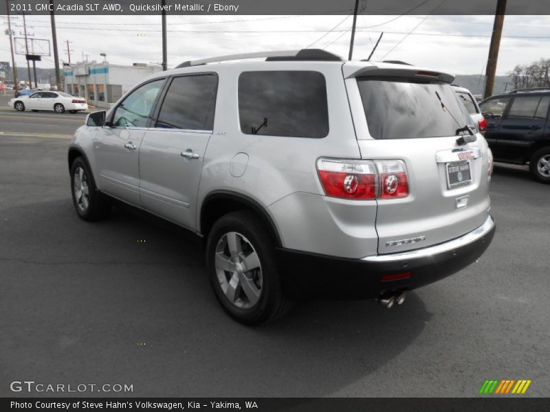Quicksilver Metallic / Ebony 2011 GMC Acadia SLT AWD