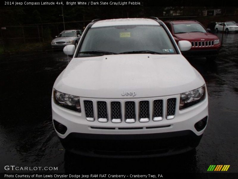 Bright White / Dark Slate Gray/Light Pebble 2014 Jeep Compass Latitude 4x4