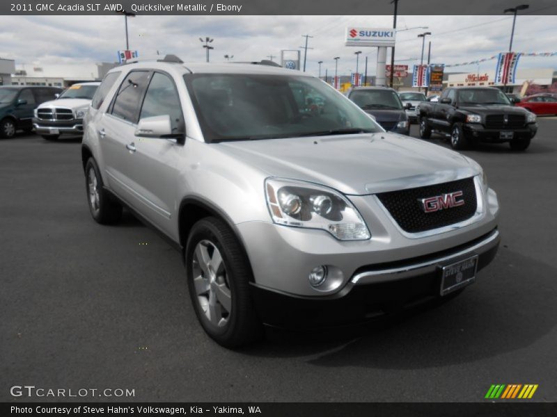 Quicksilver Metallic / Ebony 2011 GMC Acadia SLT AWD