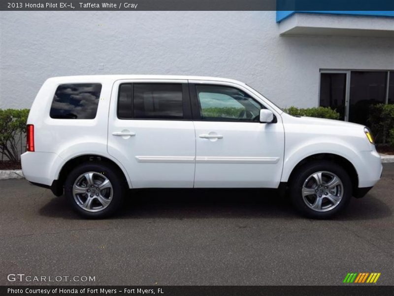 Taffeta White / Gray 2013 Honda Pilot EX-L