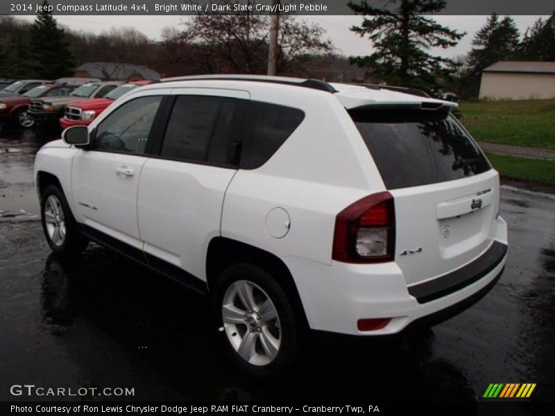 Bright White / Dark Slate Gray/Light Pebble 2014 Jeep Compass Latitude 4x4