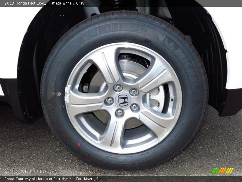 Taffeta White / Gray 2013 Honda Pilot EX-L