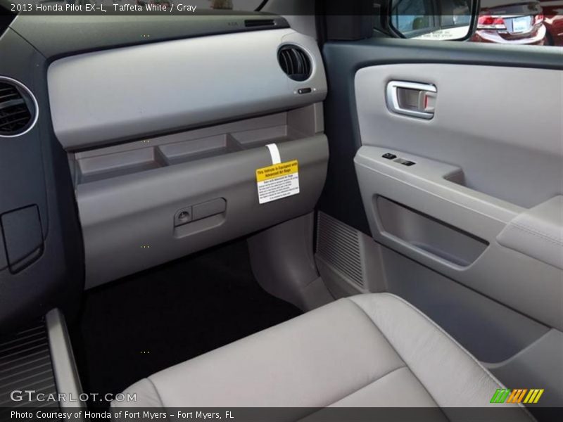Taffeta White / Gray 2013 Honda Pilot EX-L