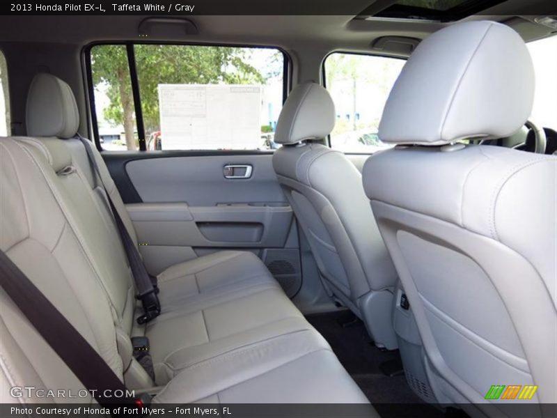 Taffeta White / Gray 2013 Honda Pilot EX-L