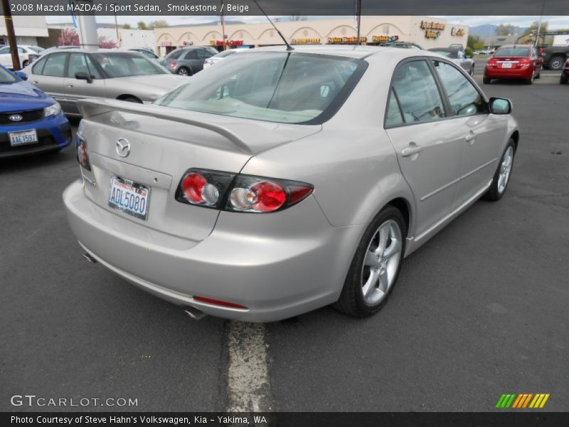 Smokestone / Beige 2008 Mazda MAZDA6 i Sport Sedan