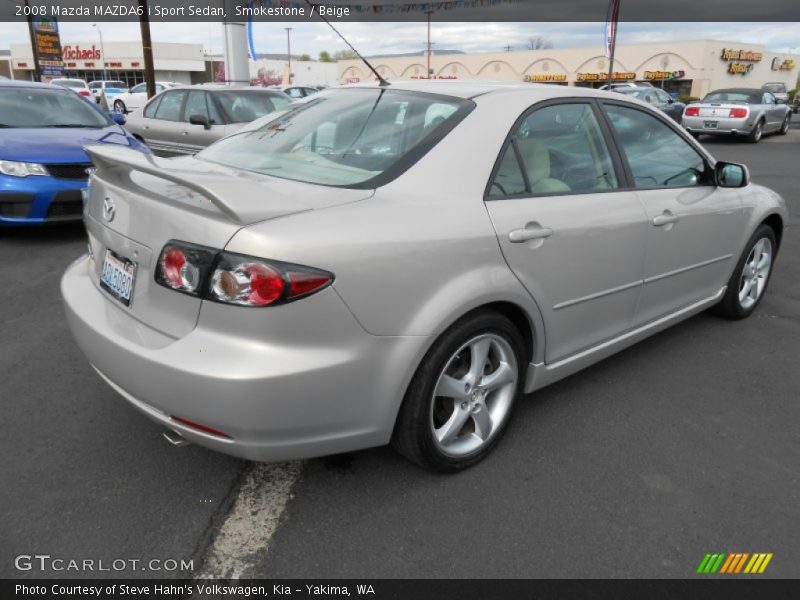 Smokestone / Beige 2008 Mazda MAZDA6 i Sport Sedan