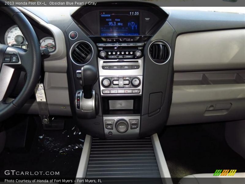 Obsidian Blue Pearl / Gray 2013 Honda Pilot EX-L