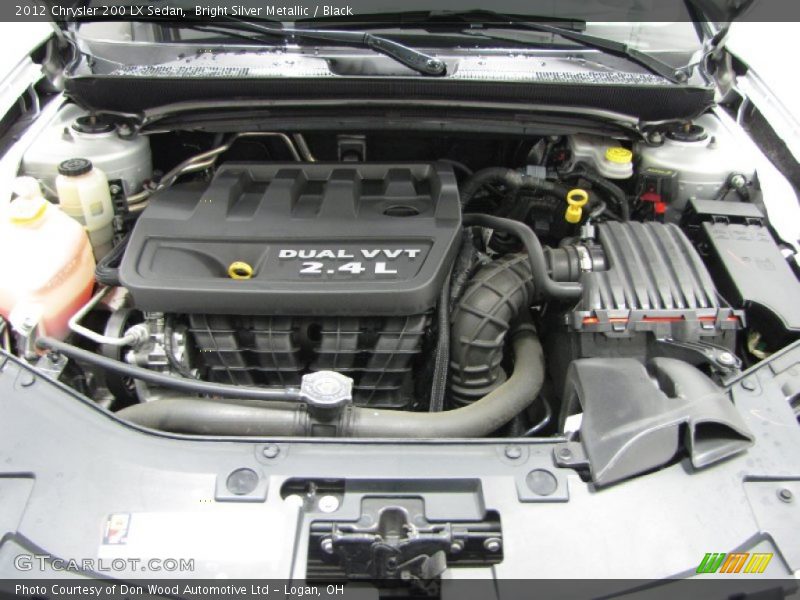 Bright Silver Metallic / Black 2012 Chrysler 200 LX Sedan