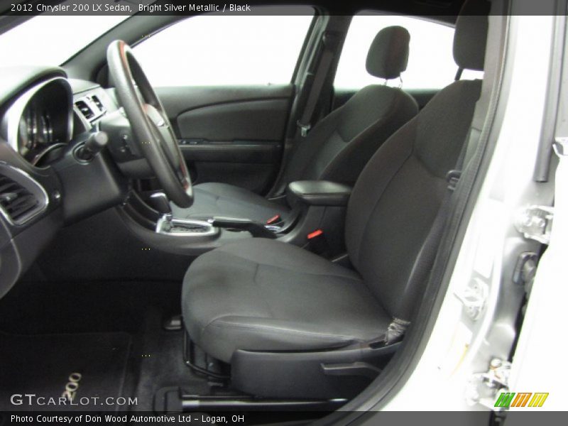 Bright Silver Metallic / Black 2012 Chrysler 200 LX Sedan