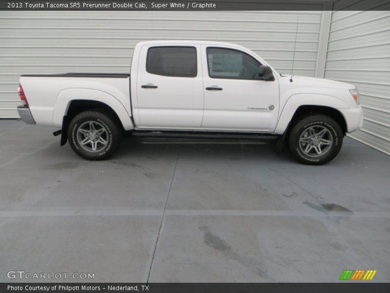 Super White / Graphite 2013 Toyota Tacoma SR5 Prerunner Double Cab
