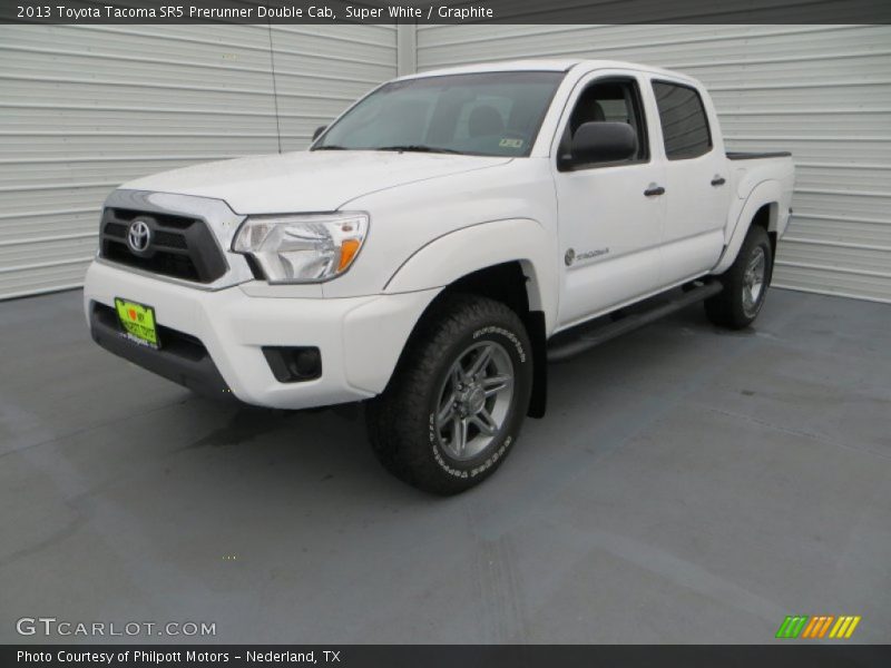 Super White / Graphite 2013 Toyota Tacoma SR5 Prerunner Double Cab