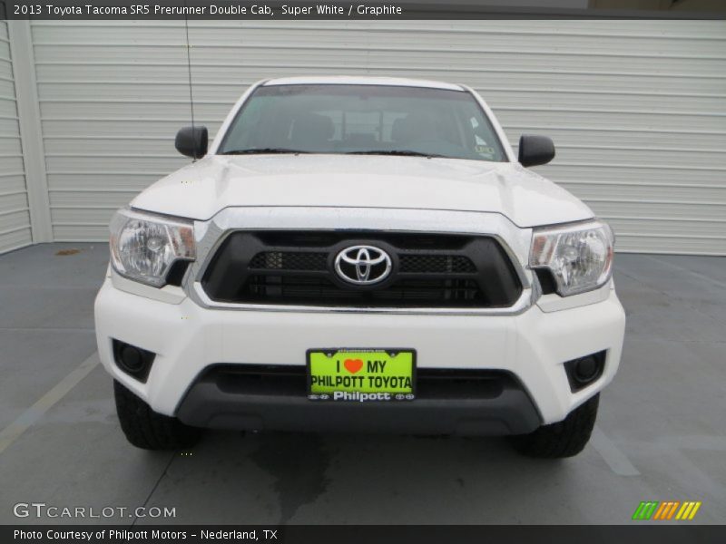 Super White / Graphite 2013 Toyota Tacoma SR5 Prerunner Double Cab