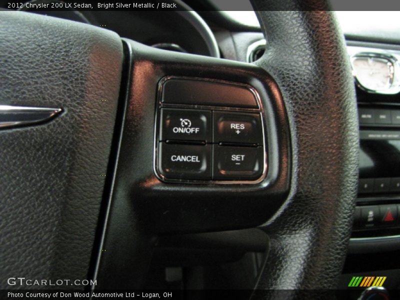 Bright Silver Metallic / Black 2012 Chrysler 200 LX Sedan