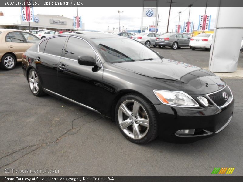 Obsidian Black / Black 2007 Lexus GS 350