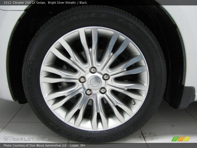 Bright Silver Metallic / Black 2012 Chrysler 200 LX Sedan