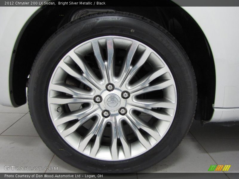 Bright Silver Metallic / Black 2012 Chrysler 200 LX Sedan