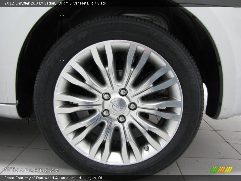 Bright Silver Metallic / Black 2012 Chrysler 200 LX Sedan