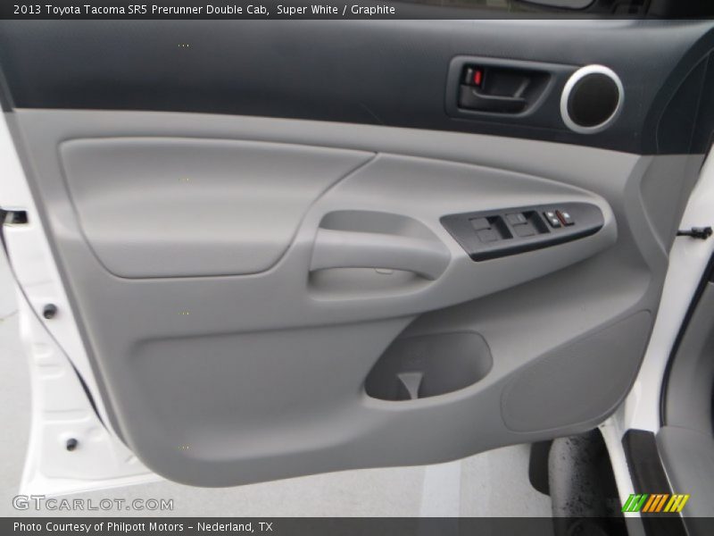 Super White / Graphite 2013 Toyota Tacoma SR5 Prerunner Double Cab
