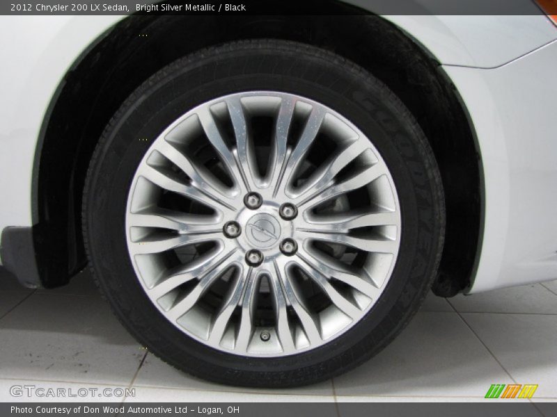 Bright Silver Metallic / Black 2012 Chrysler 200 LX Sedan