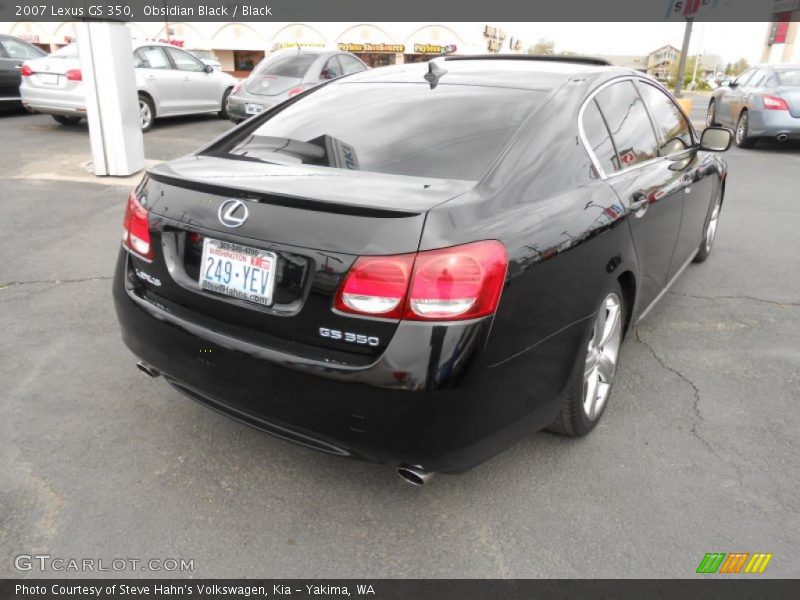 Obsidian Black / Black 2007 Lexus GS 350