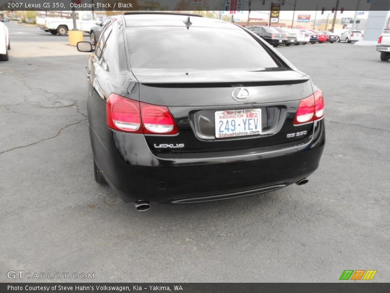 Obsidian Black / Black 2007 Lexus GS 350