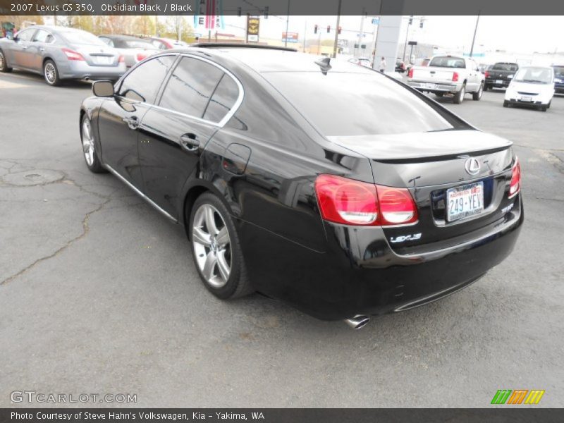 Obsidian Black / Black 2007 Lexus GS 350