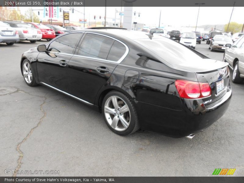 Obsidian Black / Black 2007 Lexus GS 350