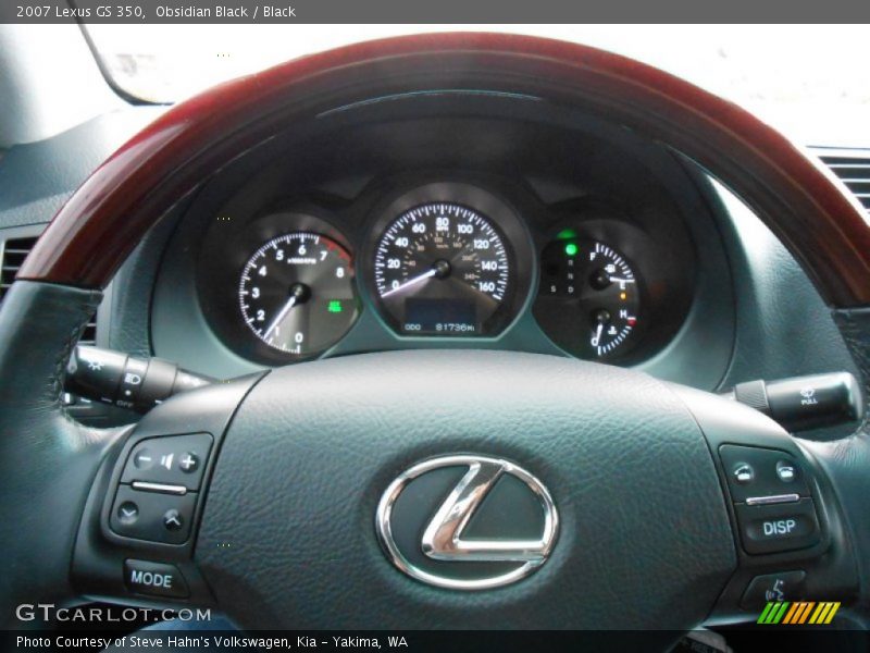 Obsidian Black / Black 2007 Lexus GS 350