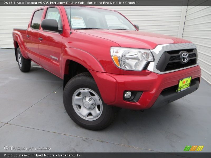 Barcelona Red Metallic / Graphite 2013 Toyota Tacoma V6 SR5 Prerunner Double Cab