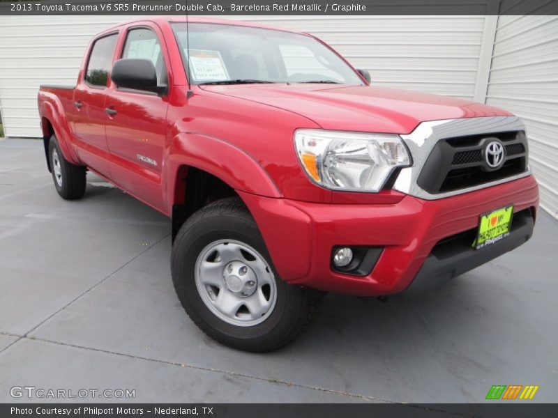 Barcelona Red Metallic / Graphite 2013 Toyota Tacoma V6 SR5 Prerunner Double Cab