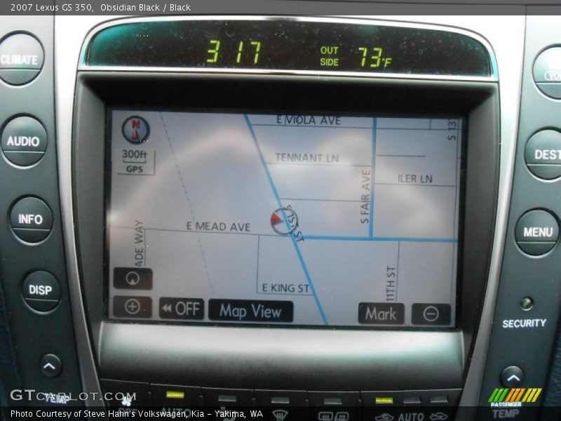 Navigation of 2007 GS 350