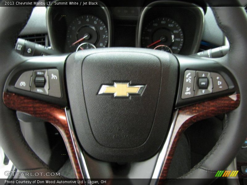 Summit White / Jet Black 2013 Chevrolet Malibu LT