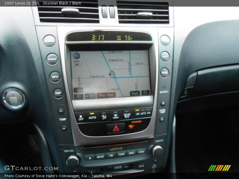 Obsidian Black / Black 2007 Lexus GS 350
