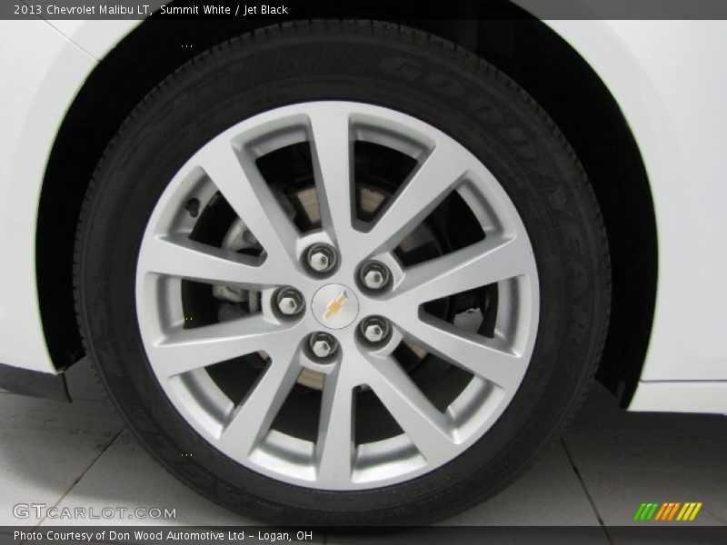 Summit White / Jet Black 2013 Chevrolet Malibu LT