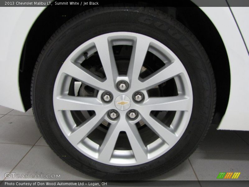 Summit White / Jet Black 2013 Chevrolet Malibu LT